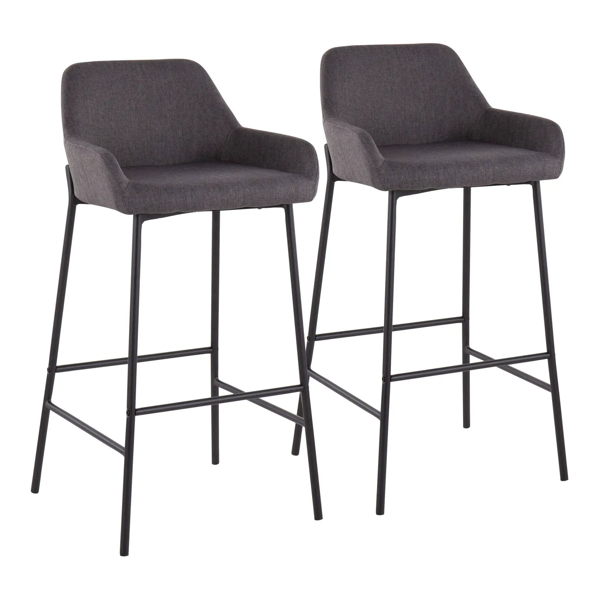 Daniella - Industrial Fixed Height Bar Stool (Set of 2) by Unique Piece Furniture