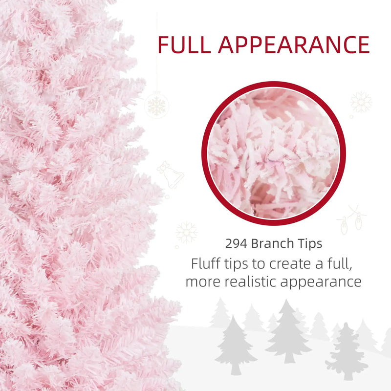 Pink 5ft Pencil Christmas Tree by HouseOfZazla