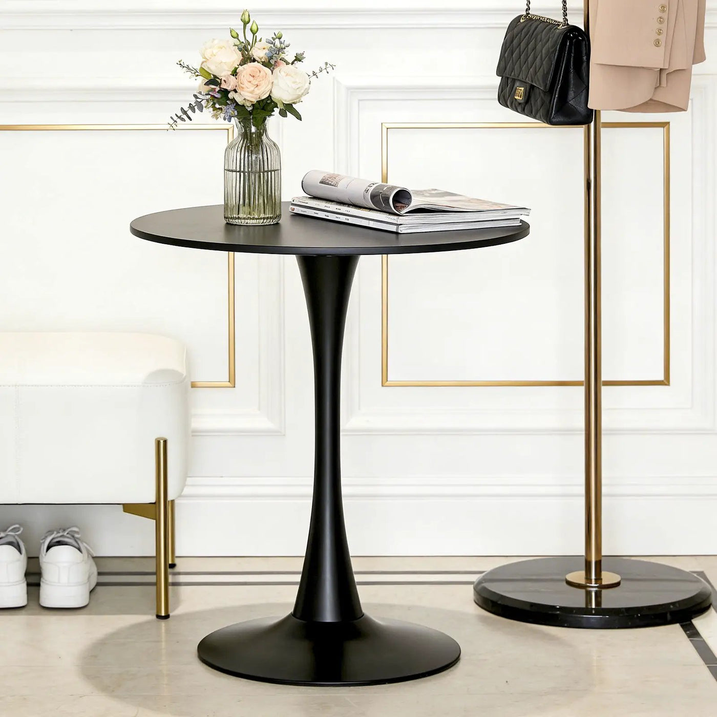 Round Dining Table With Tulip Style Base by HouseOfZazla