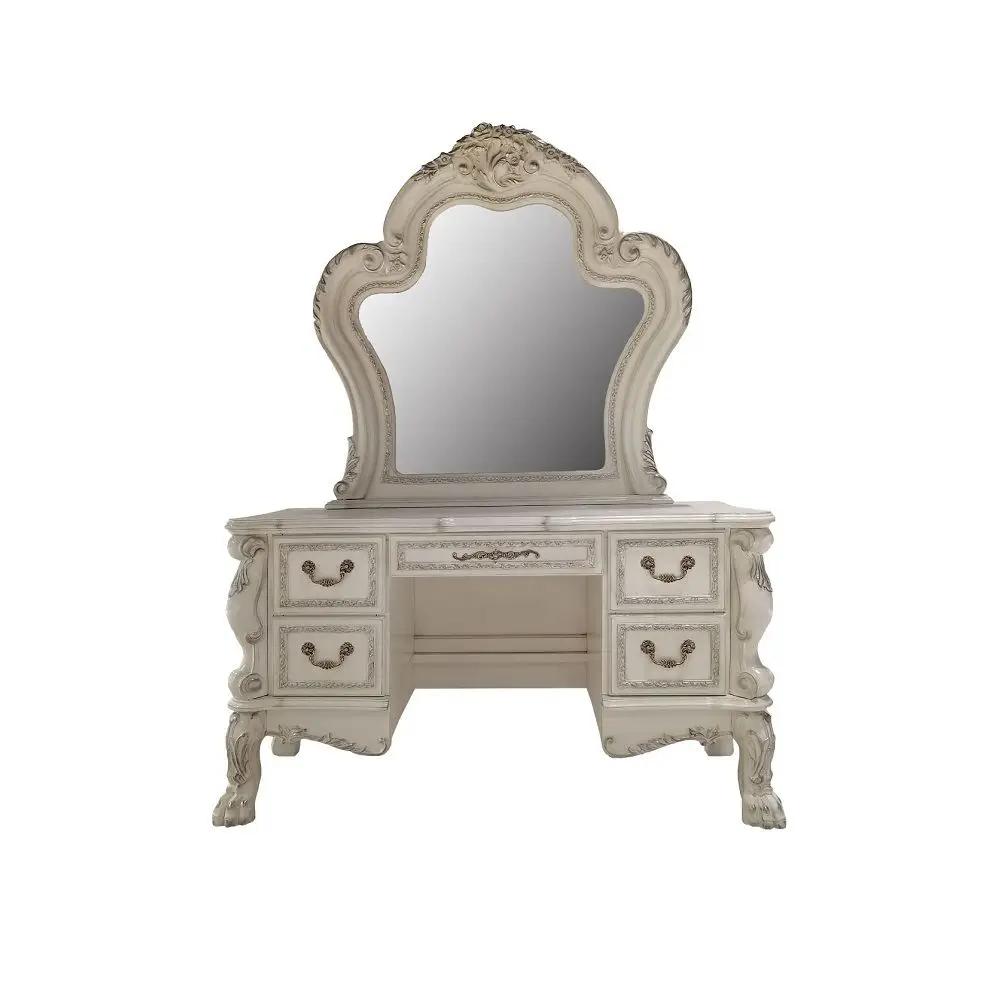 Dresden II - Vanity Desk - Bone White by Unique Piece Furniture