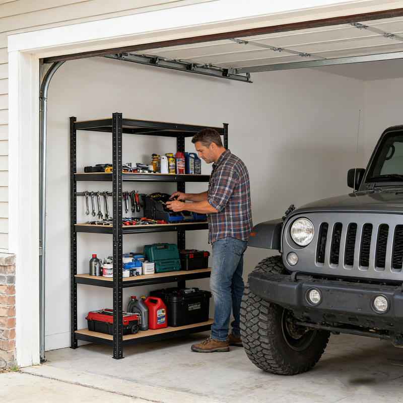 2000LBS Capacity Garage Storage Shelves Heavy Duty by HouseOfZazla