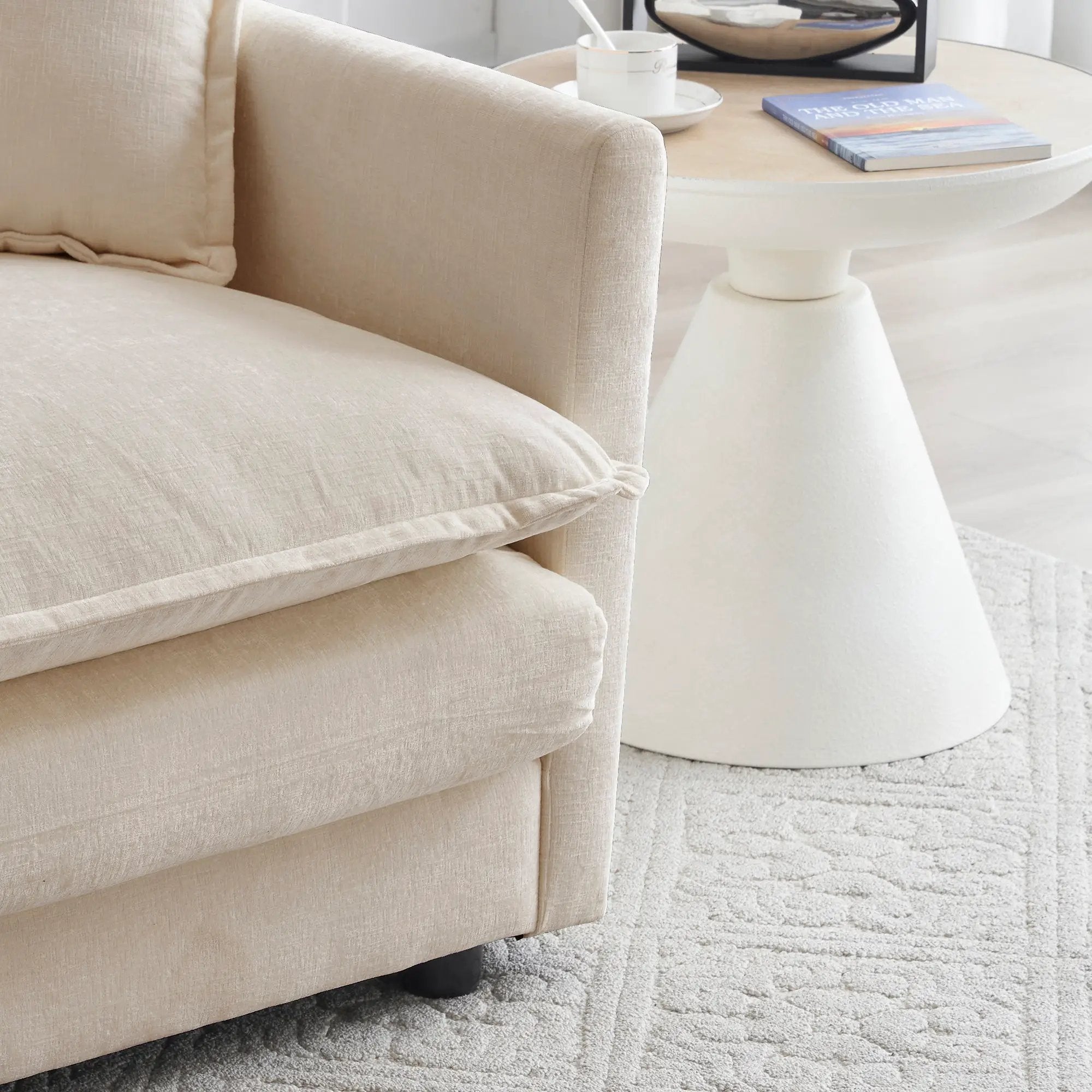 Comfortable Deep Seat Reversible Modular 3 Seater Sectional Sofa by HouseOfZazla