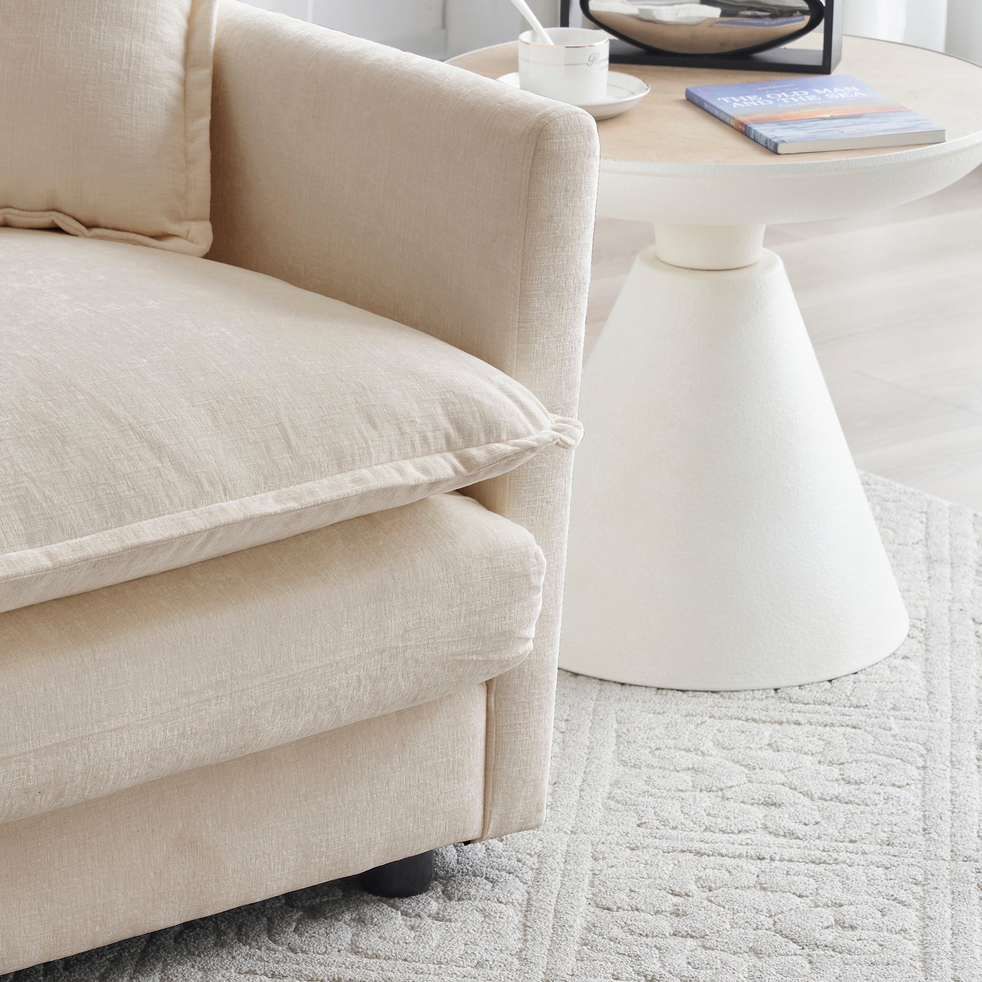 2-Piece Upholstered Sofa Set - Modern Sofa Couches Set by HouseOfZazla