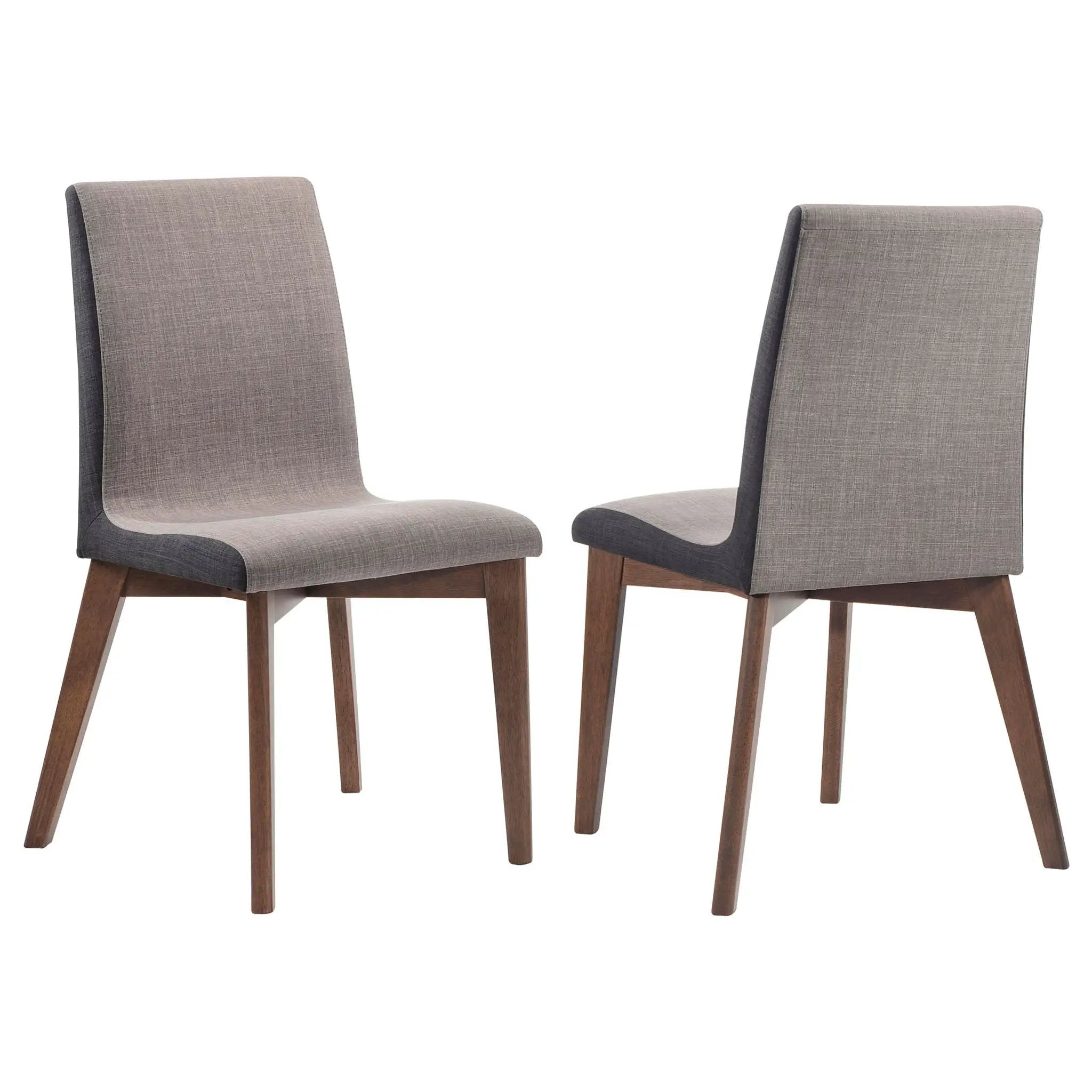 Redbridge Upholstered Dining Side Chair Walnut (Set of 2) by Unique Piece Furniture