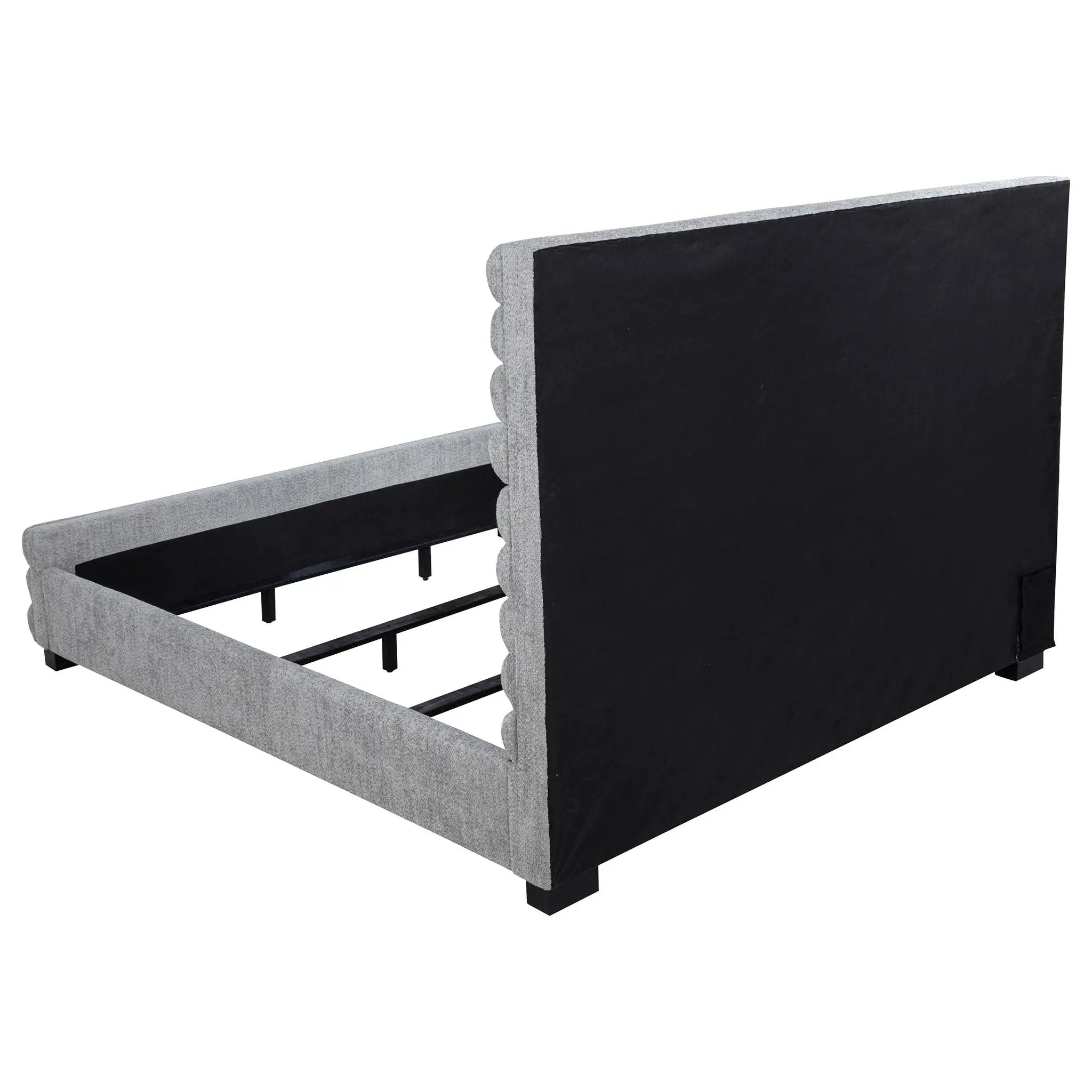 Patricia 58-inch Boucle Upholstered Eastern King Bed Grey by Unique Piece Furniture
