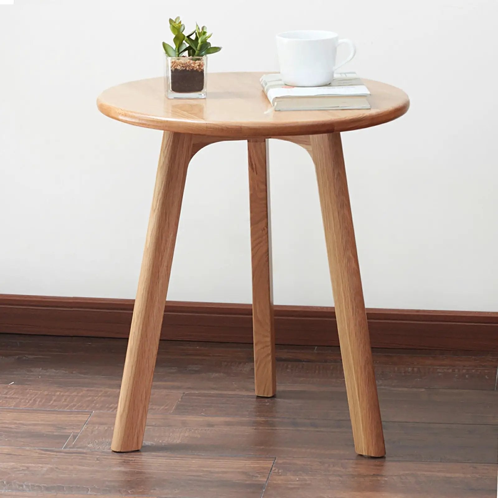 Round Small End Table, Side Table For Bedroom & Balcony by HouseOfZazla