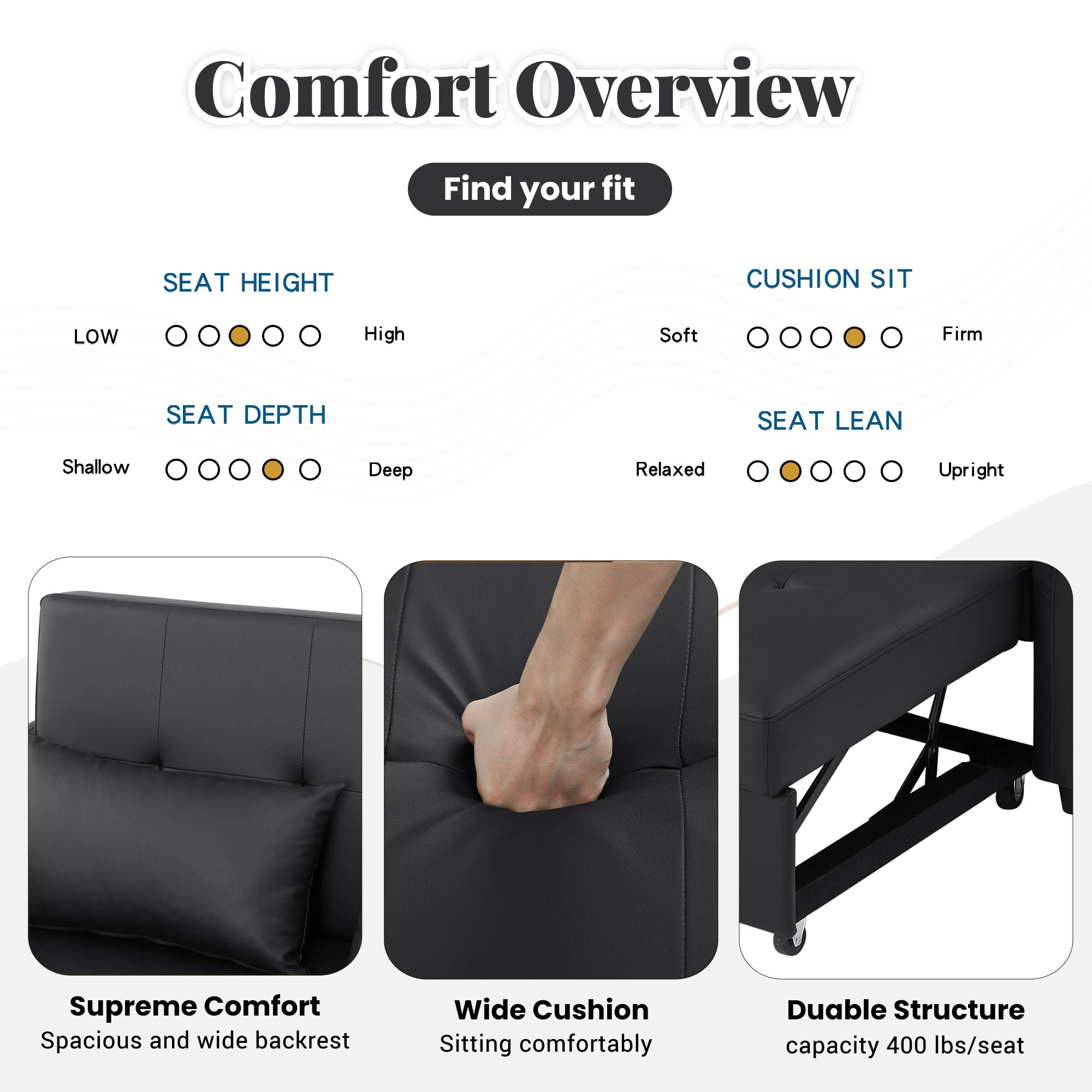 Convertible Sleeper Sofa Bed With 3 USB Ports by HouseOfZazla