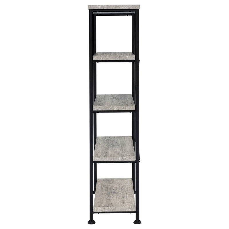 Analiese 63-inch 4-shelf Bookshelf Grey Driftwood by Unique Piece Furniture