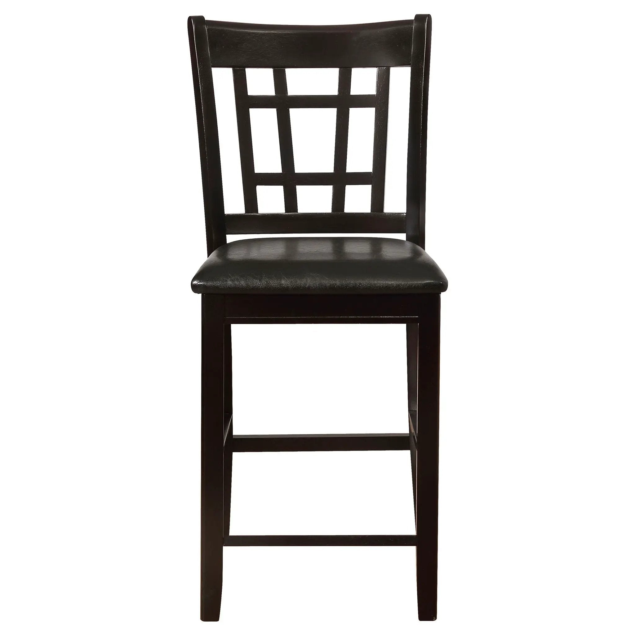 Danford - 5 Piece Counter Height Dining Set With Upholstered Stools - Espresso
