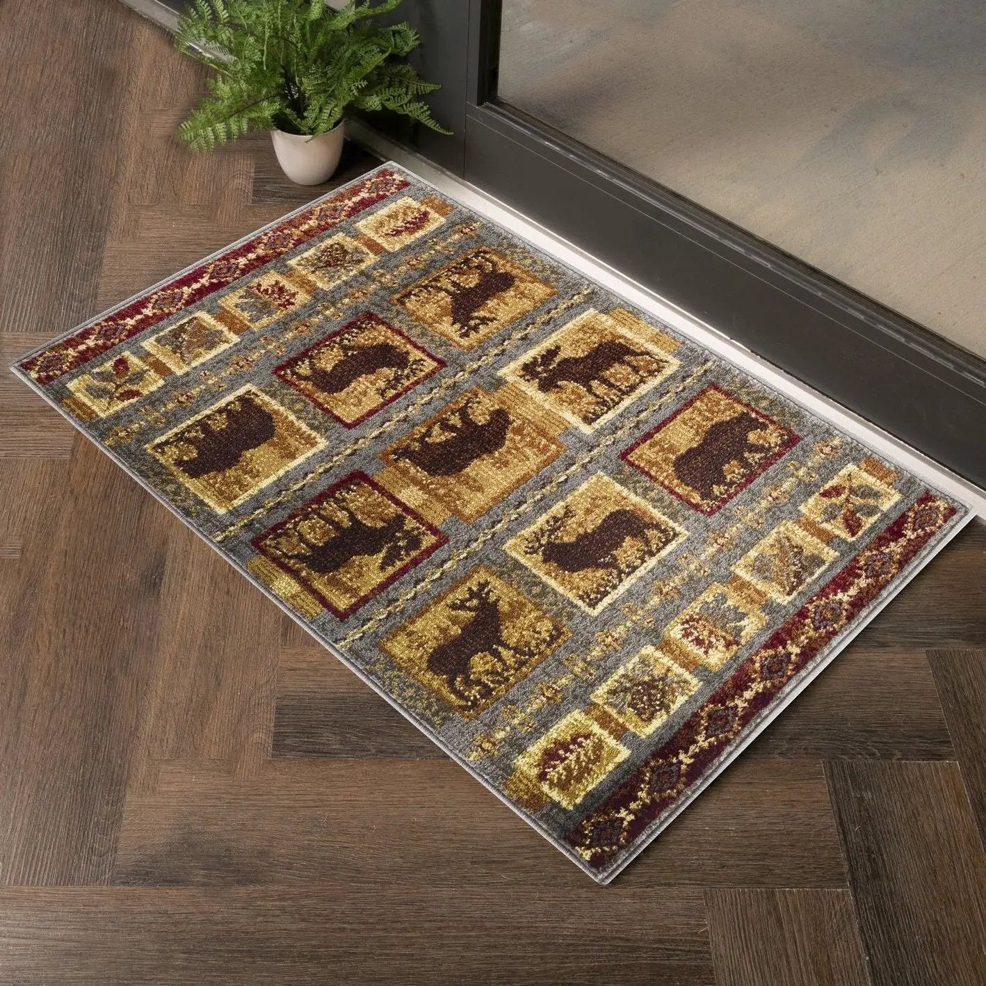 Nature's Nest - GC_CBL3004 Lodge Area Rug by HouseOfZazla