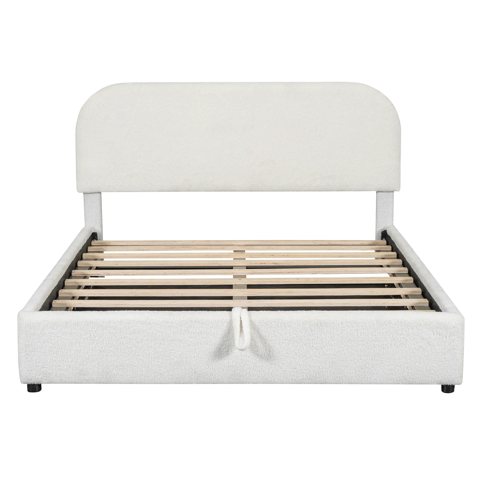 Upholstered Platform Bed With Hydraulic Storage System by HouseOfZazla