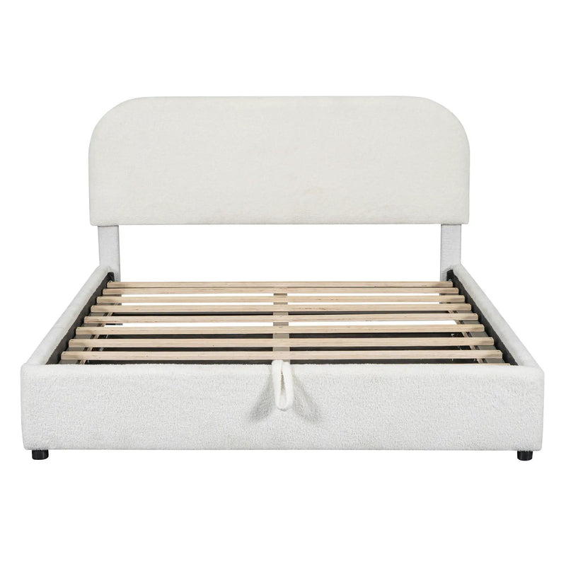 Upholstered Platform Bed With Hydraulic Storage System by HouseOfZazla