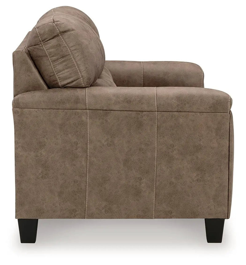 Navi - 3 Pc. - Sofa, Loveseat, Rocker Recliner - Fossil by Unique Piece Furniture