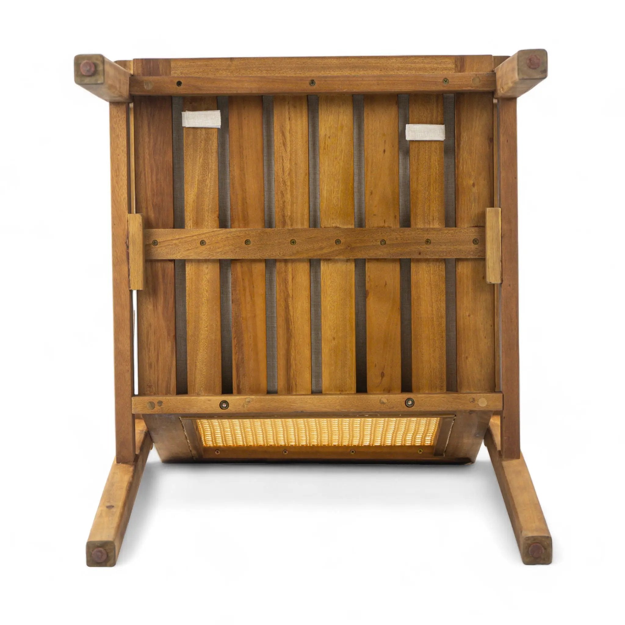 Preston Outdoor Dining Chair With Cushion Set of 2 - Teak / Beige by HouseOfZazla