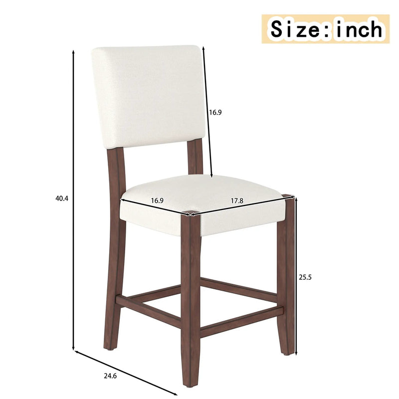 Mid Century Modern Bar Stools, Upholstered Counter Chairs by Unique Piece Furniture