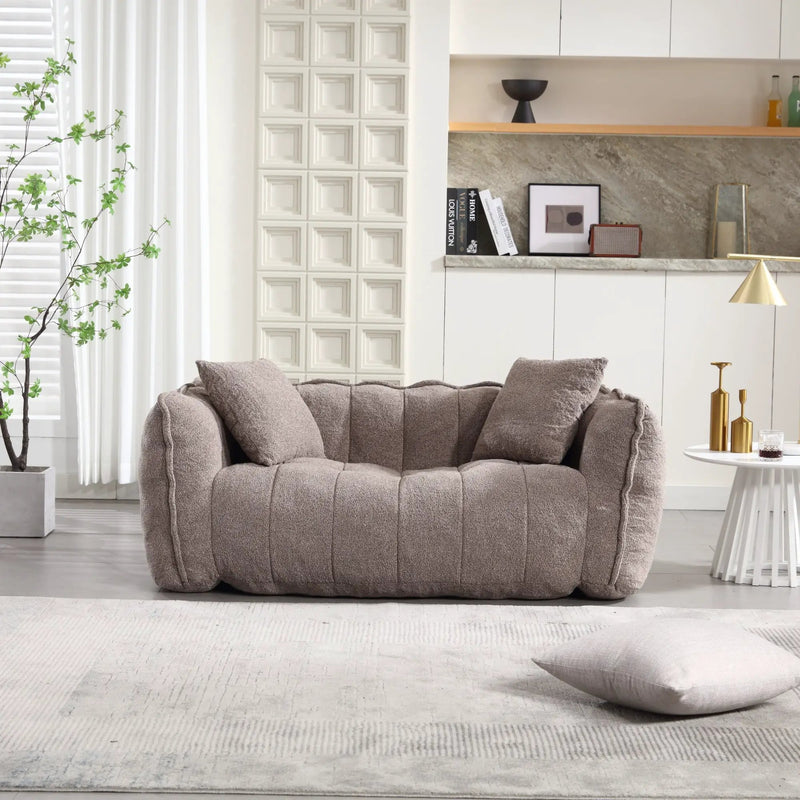 Cozy Beanbag Chair with High Resilience Foam Core by BLAKHOM