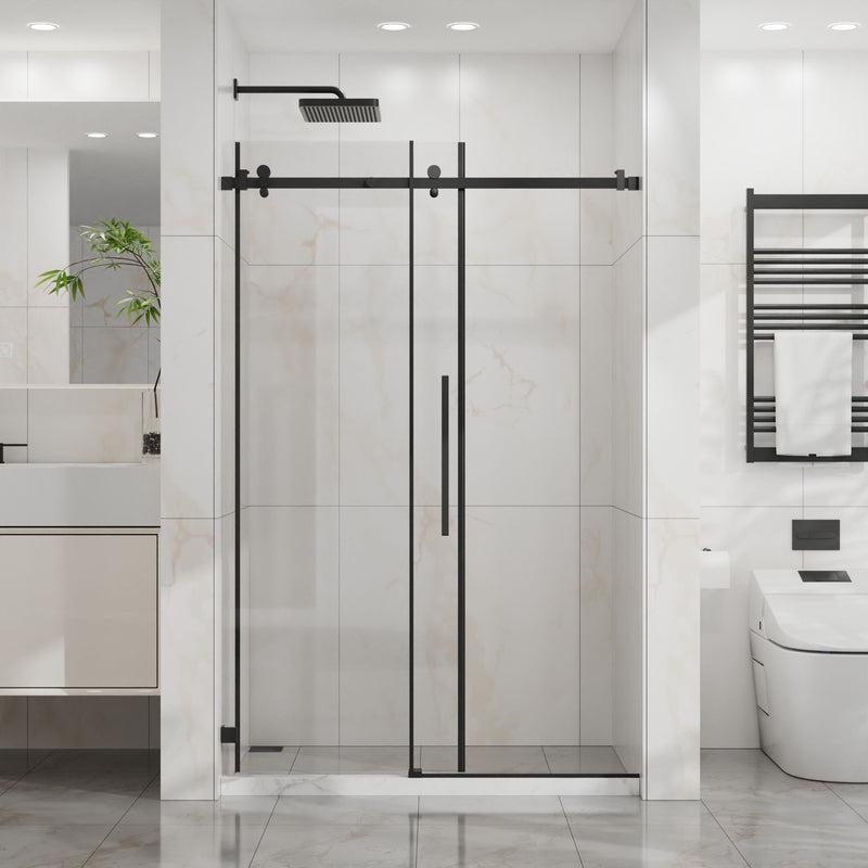 Frameless Tub Sliding Shower Door With Easy Clean Coating by HouseOfZazla