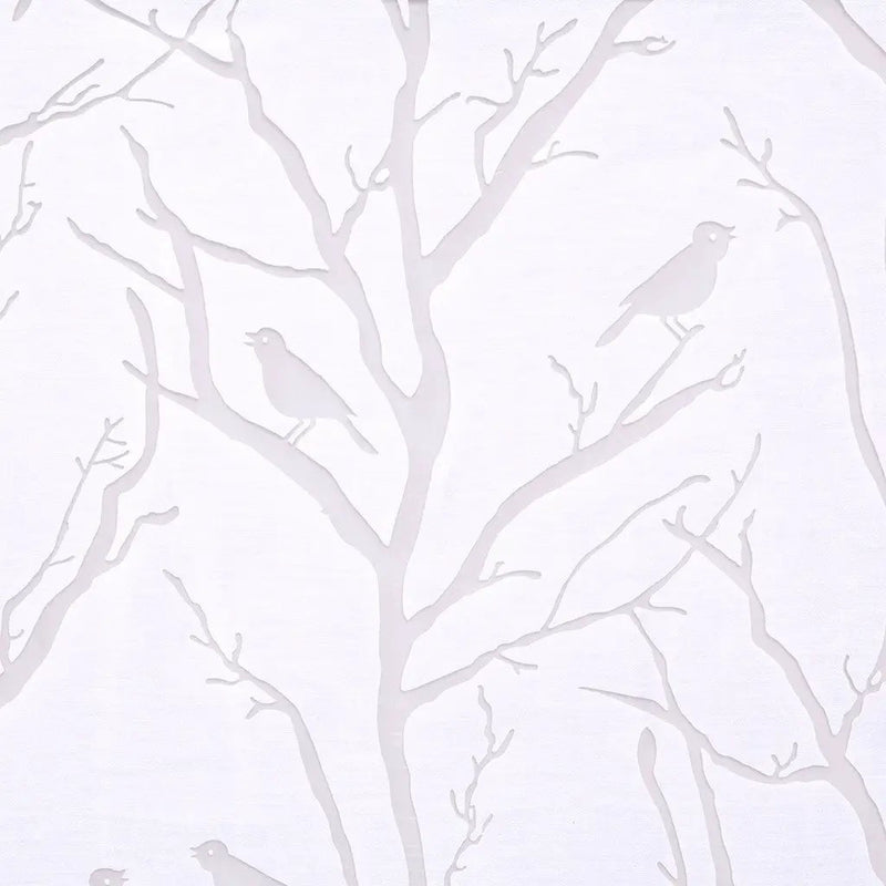 Grommet Top Sheer Bird on Branches Burnout Window Curtain Panel by HouseOfZazla