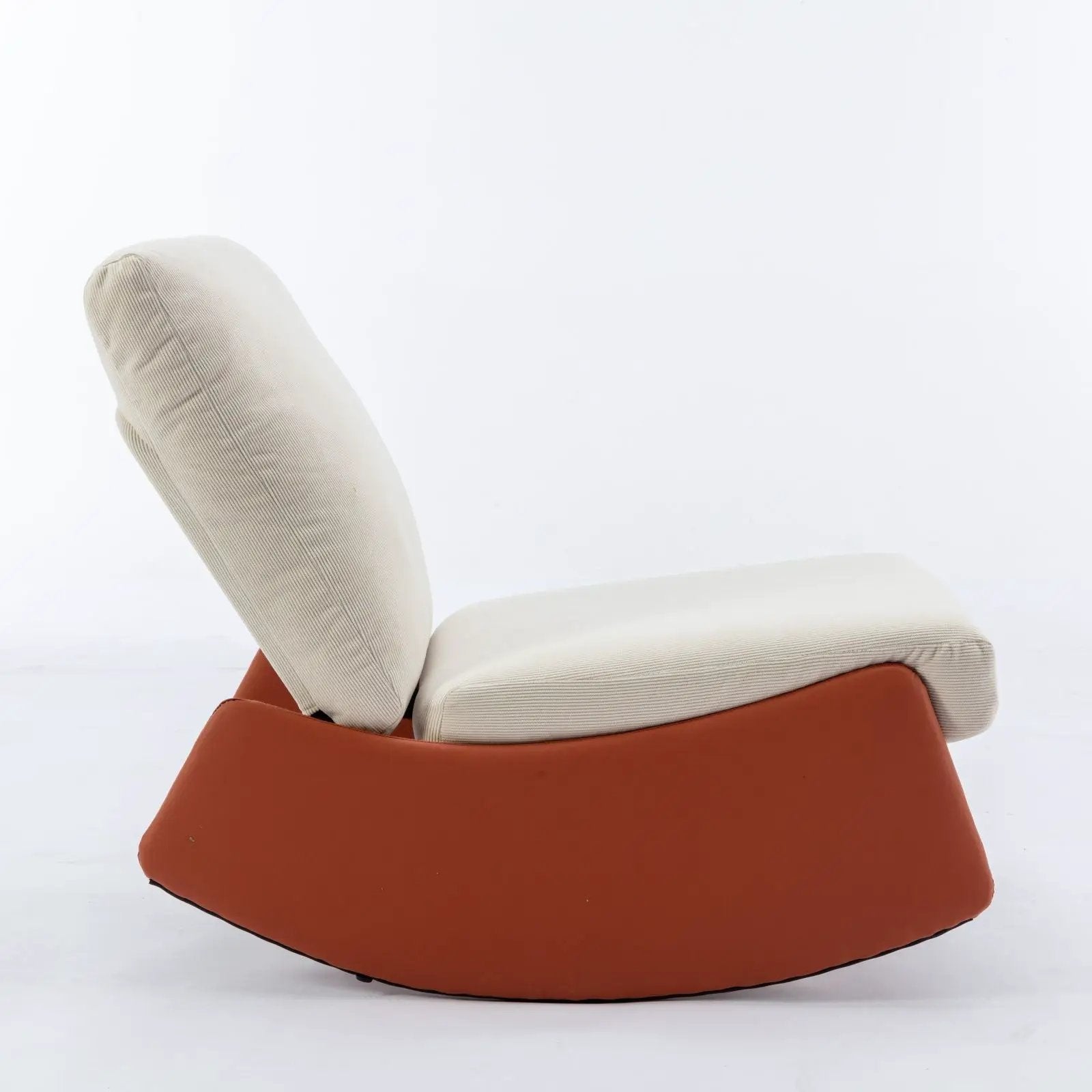 Modern Rocking Chair Recliner, Comfy Rocker Nursery Chair With Footrest, Accent Reading Chair, Upholstered Lounge Chair For Relaxing, Resting, Soft Padded Rocker For Indoor Living Room Bedroom by HouseOfZazla