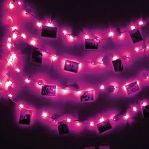 66Ft 200LED Fairy Lights Battery Operated with Remote, Waterproof Christmas String Lights with Timer for Indoor & Outdoor, Twinkle Light for Girl's Room Honeymoon Mother's Day Valentines Decor (Pink) by GreenHaven Gardens