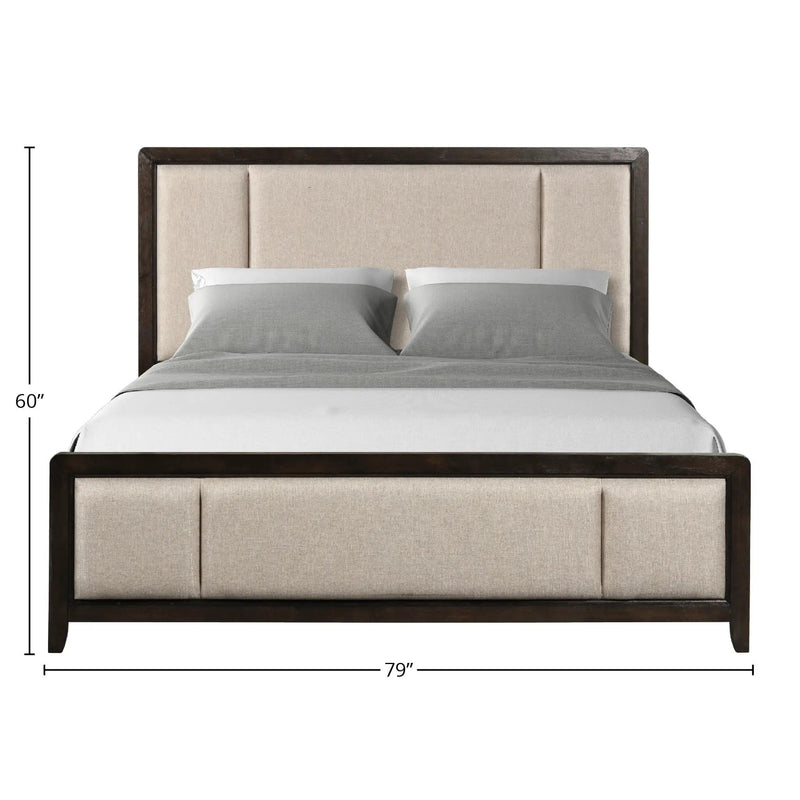 Upholstered Headboard & Footboard With Traditional Styling Bed by HouseOfZazla
