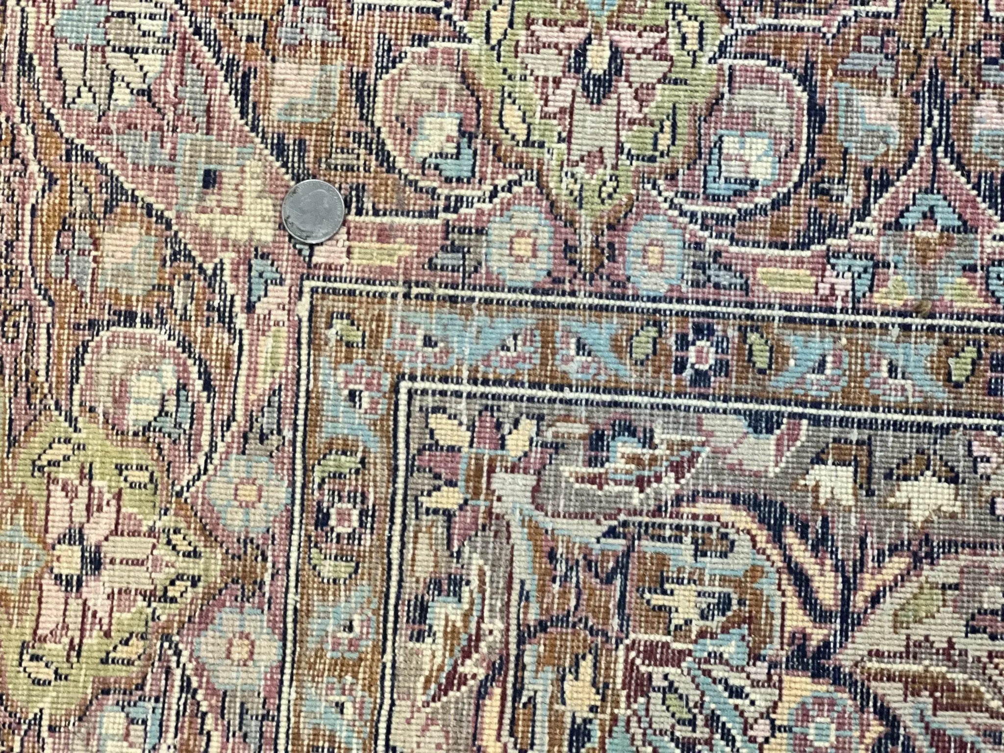 Pak Persian Rug 5x7, Navy Blue Hand Knotted Wool Oriental Carpet 5 x 7 ft, Floral Medallion, Traditional Vintage Pakistani Rug, 225 KPSI by Jewel Rugs