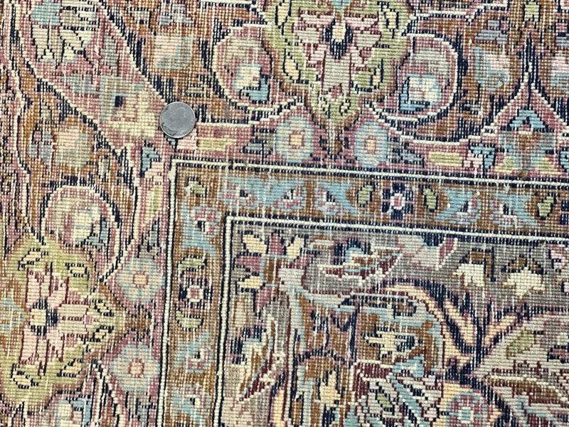 Pak Persian Rug 5x7, Navy Blue Hand Knotted Wool Oriental Carpet 5 x 7 ft, Floral Medallion, Traditional Vintage Pakistani Rug, 225 KPSI by Jewel Rugs