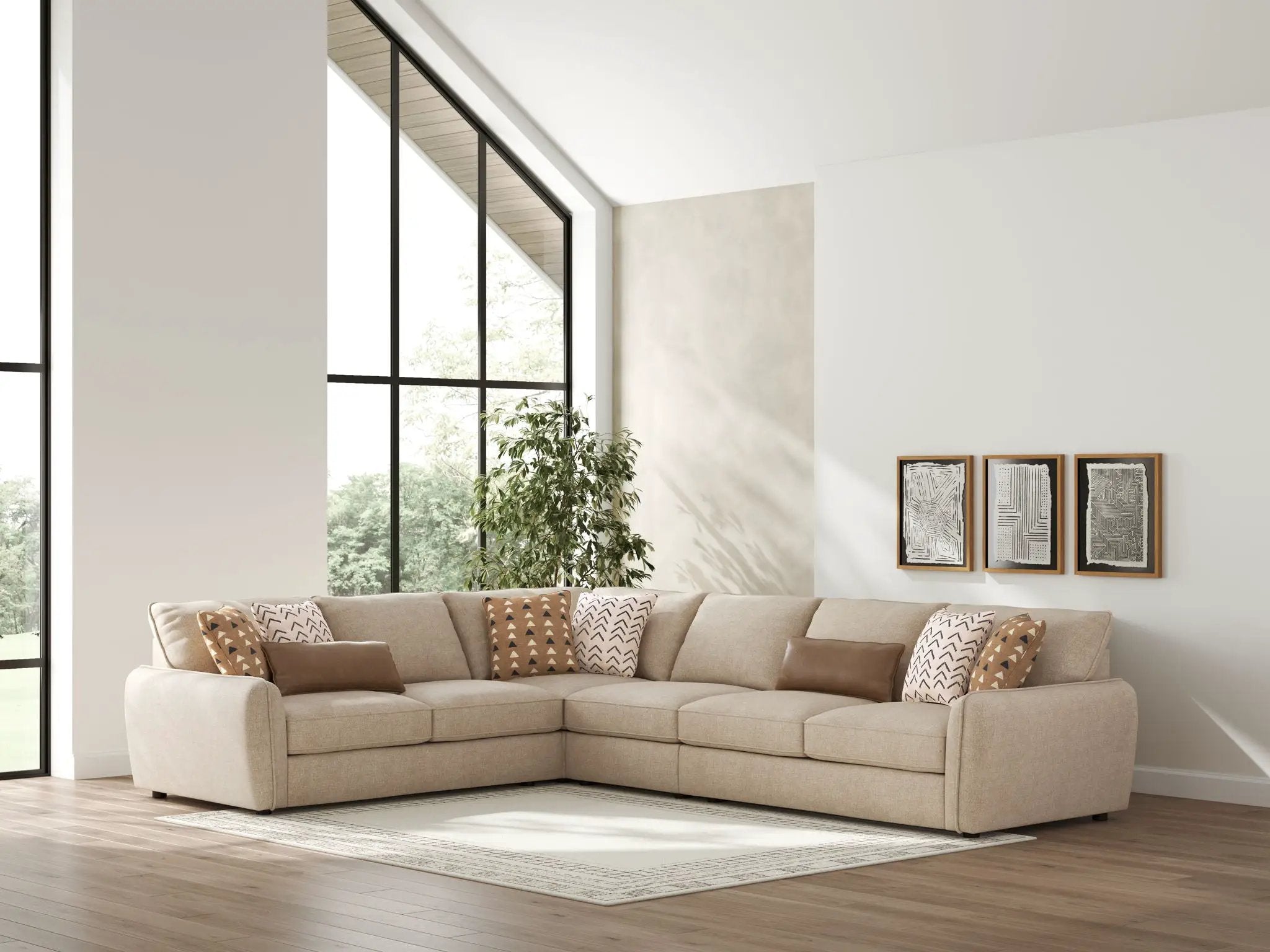 Seyler - Sectional by Unique Piece Furniture