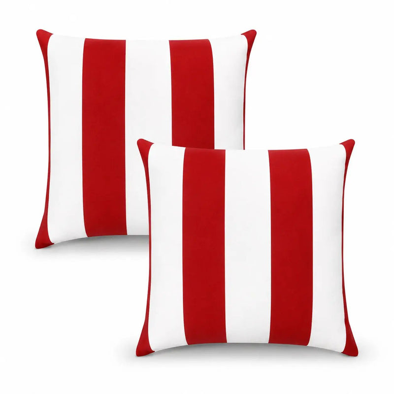 2 Pack Outdoor Pillow Covers - 18x18 Inch, Water-Repellent by HouseOfZazla