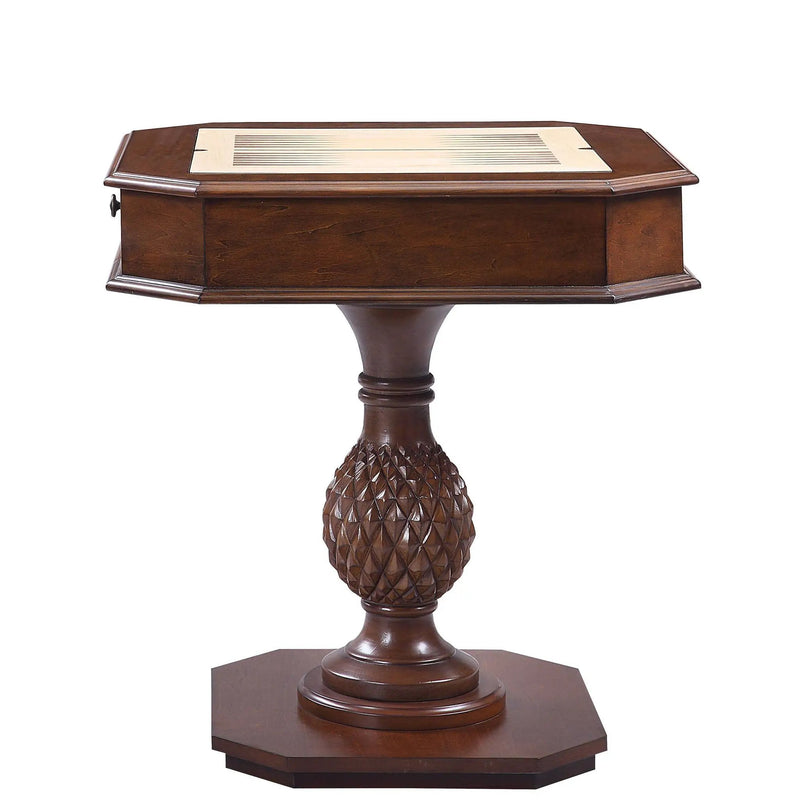 Bishop - Reversible Chess Checker Game Table With Game Tray (Chess Fingures Not Included) - Cherry by Unique Piece Furniture