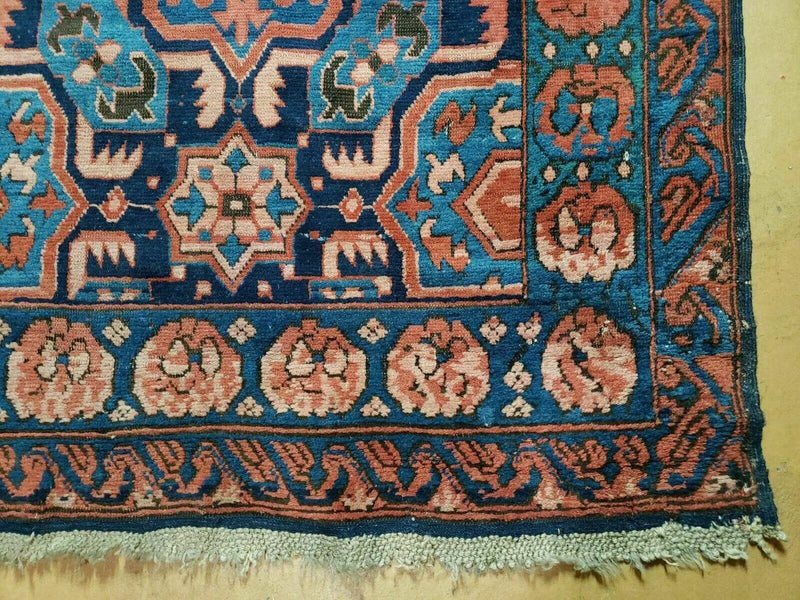 3'10" X 10' Antique Caucasian Seychor Rug Hand Made Wool Carpet Organic Dye Nice by Jewel Rugs