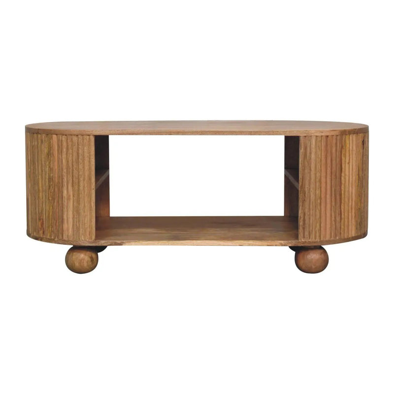 Soba - Ball Open Coffee Table - Oak by Unique Piece Furniture