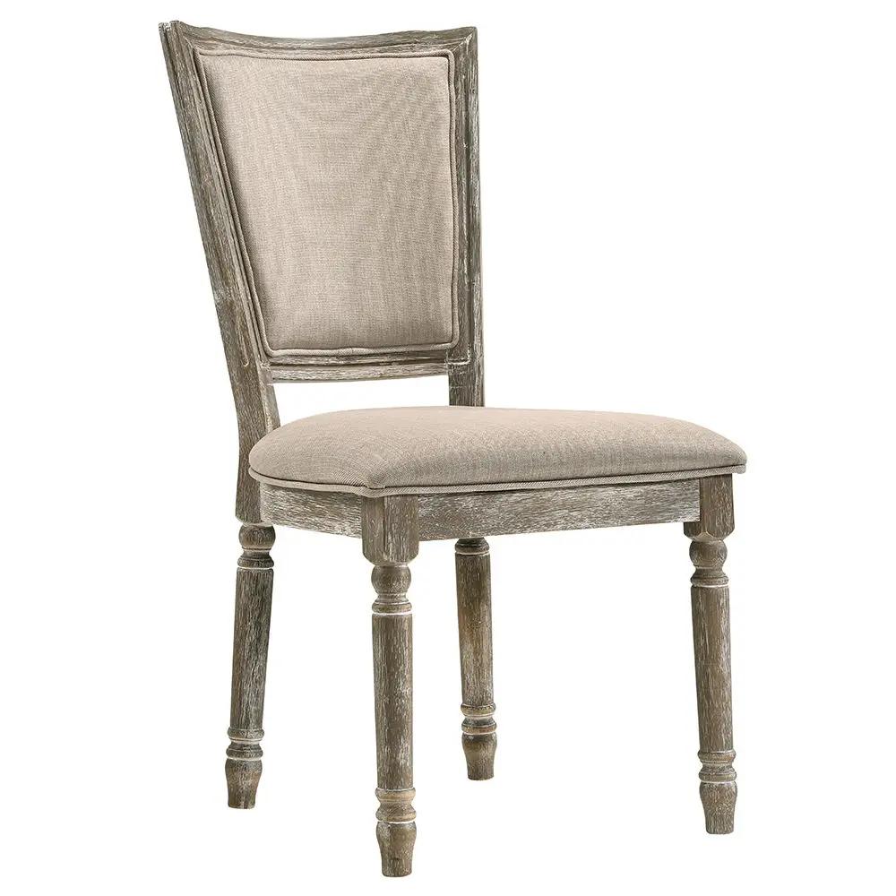 Gabrian - Fabric Side Chair (Set of 2) - Two-Tone Beige & Reclaimed Gray by Unique Piece Furniture