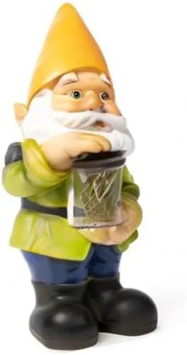 VP Home Jar Garden Gnomes Lawn Gnome with Solar Light Great Addition for Your Garden Solar Powered Knome Gifts for Outside Patio Lawn (Yellow Hat) by GreenHaven Gardens