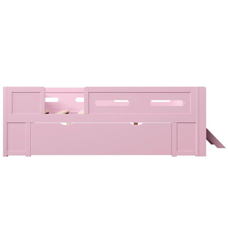 Platform Bed With Guardrail And Drawer by HouseOfZazla
