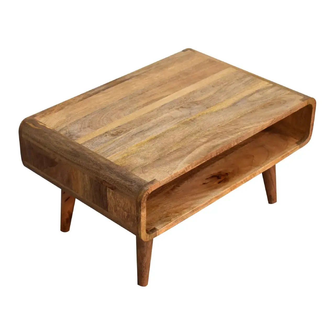Solid Wood Open Media Unit by Unique Piece Furniture