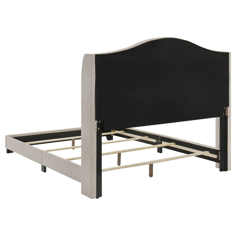 Sonoma Upholstered Full Wingback Bed Beige by Unique Piece Furniture
