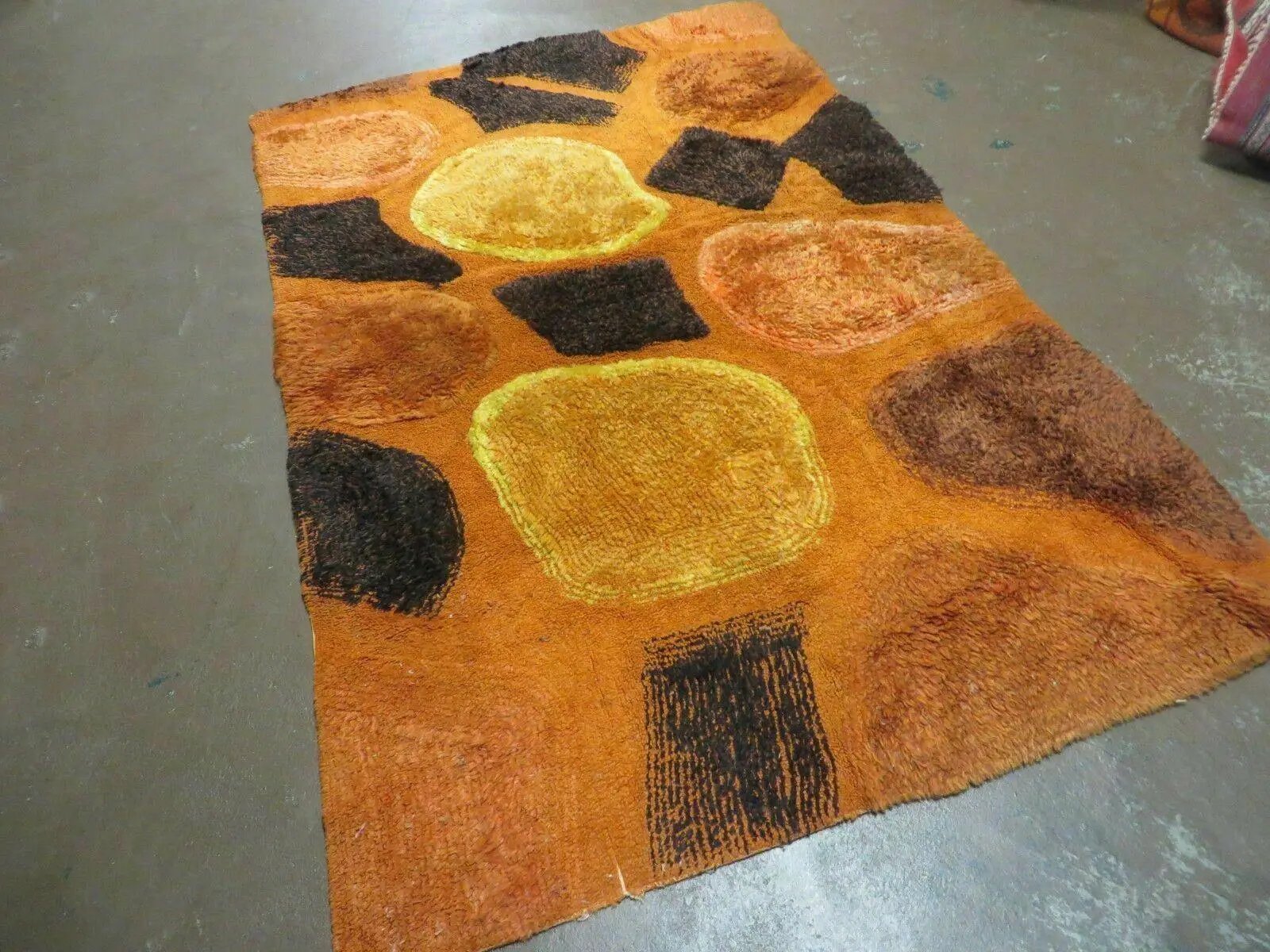 4' X 6' Modern Handmade Hooked Rug Wool Abstract Nice by Jewel Rugs