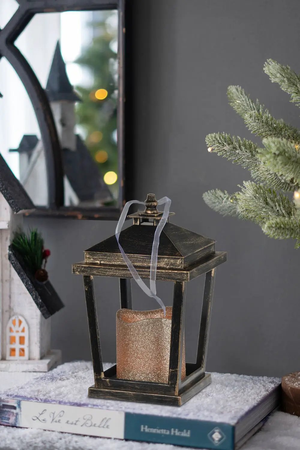 Menifee - Lantern With Led Candle (Set of 2) by Unique Piece Furniture