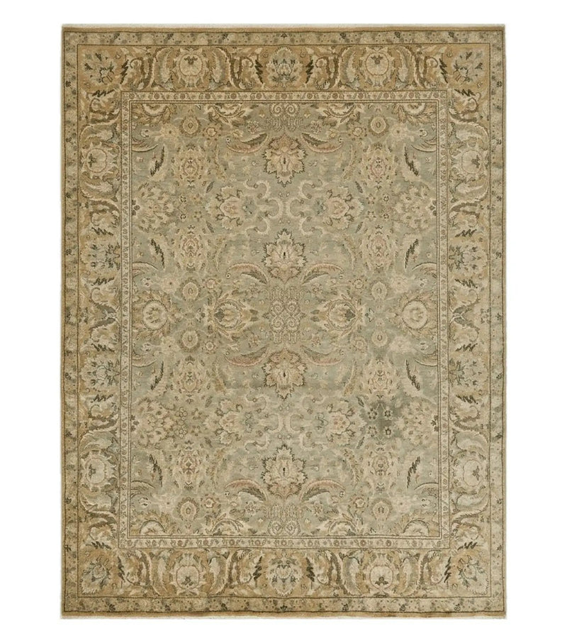 8' X 10' Vintage Handmade India Floral Oriental Top Quality Jaipur Tea Wash by Jewel Rugs