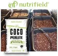 Coco Coir Perlite Mix Potting Soil - 70/30 Blend - Pre Buffered Plant Soil with Calcium, Organic Coconut Coir & Perlite for Plants - Garden Soil for Hydroponic, Indoor & Outdoor Gardening by GreenHaven Gardens