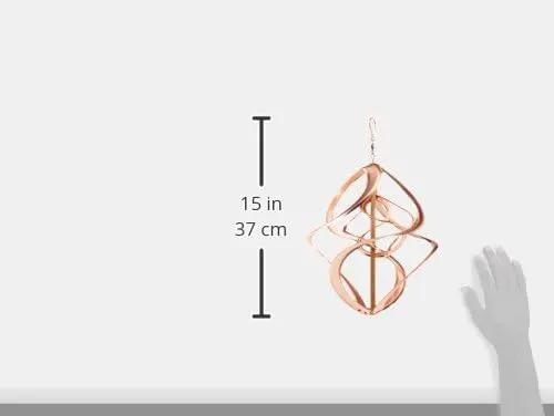 Red Carpet Studios Cosmix Copper Double Wind Sculpture, Small (31058), 14 Inch by GreenHaven Gardens