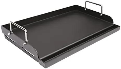 Uniflasy Nonstick Griddle for Gas Grill, Cast Iron Griddle for Outdoor Gas & Charcoal Grills, 25" x16" Nonstick Coating FlatTop Insert Cooking Pan for Weber Charbroil Camp Chef Grill by GreenHaven Gardens