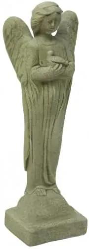 EMSCO Group 2260-1AZ Morning Angel Statue – Natural Sandstone Appearance – Made of Resin – Lightweight – 29” Height by GreenHaven Gardens
