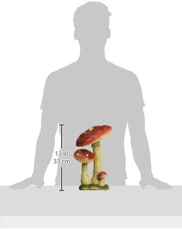 Design Toscano Mystic Forest Mushroom Statue: Red by GreenHaven Gardens