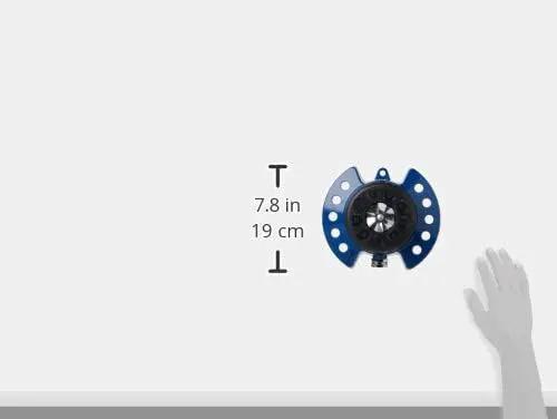 Dramm 15025 ColorStorm 9-Pattern Turret Sprinkler with Heavy-Duty Metal Base, Blue by GreenHaven Gardens
