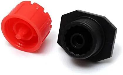 Drip Irrigation Kit Adjustable Drip Irrigation Dripper, Drip Irrigation Tee Rod Connector, Lawn and Herb Garden Irrigation Hose Fitting Sprinkler Irrigation System / 50 Pairs(Black+ Red) by GreenHaven Gardens
