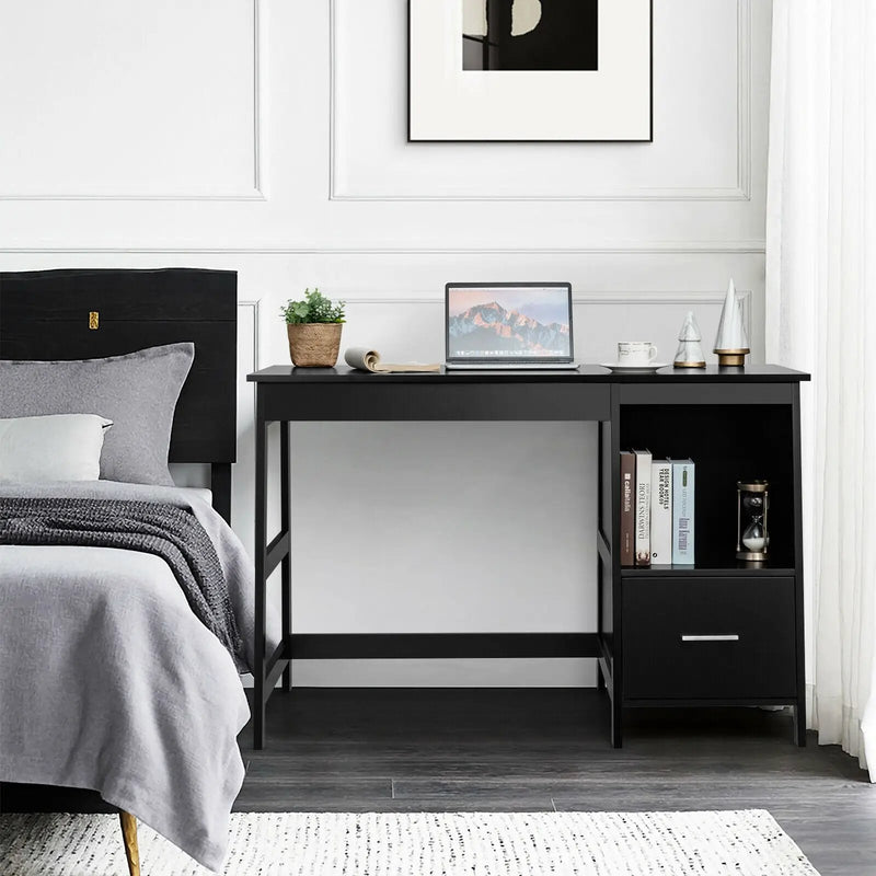 47.5 Inch Modern Home Computer Desk with 2 Storage Drawers by DirectDeals