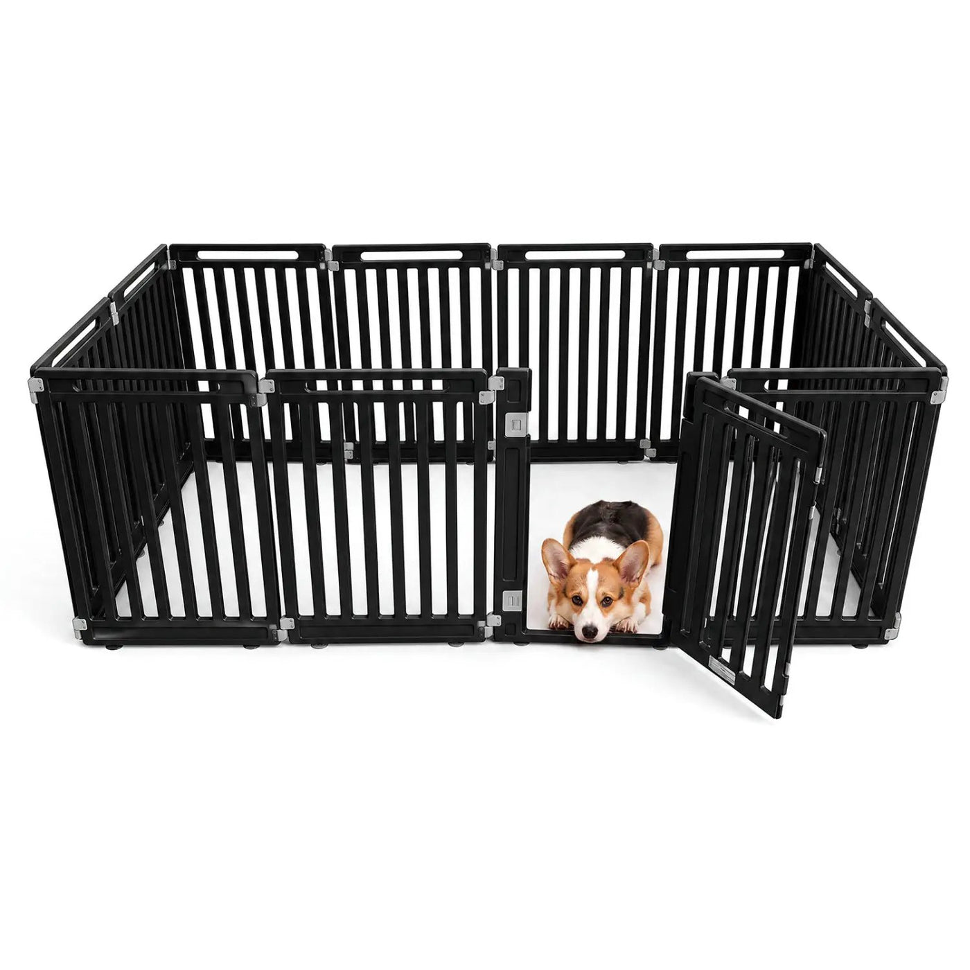 12-Panel Dog Playpen 31.5" Height Indoor Outdoor Pet Fence by DirectDeals