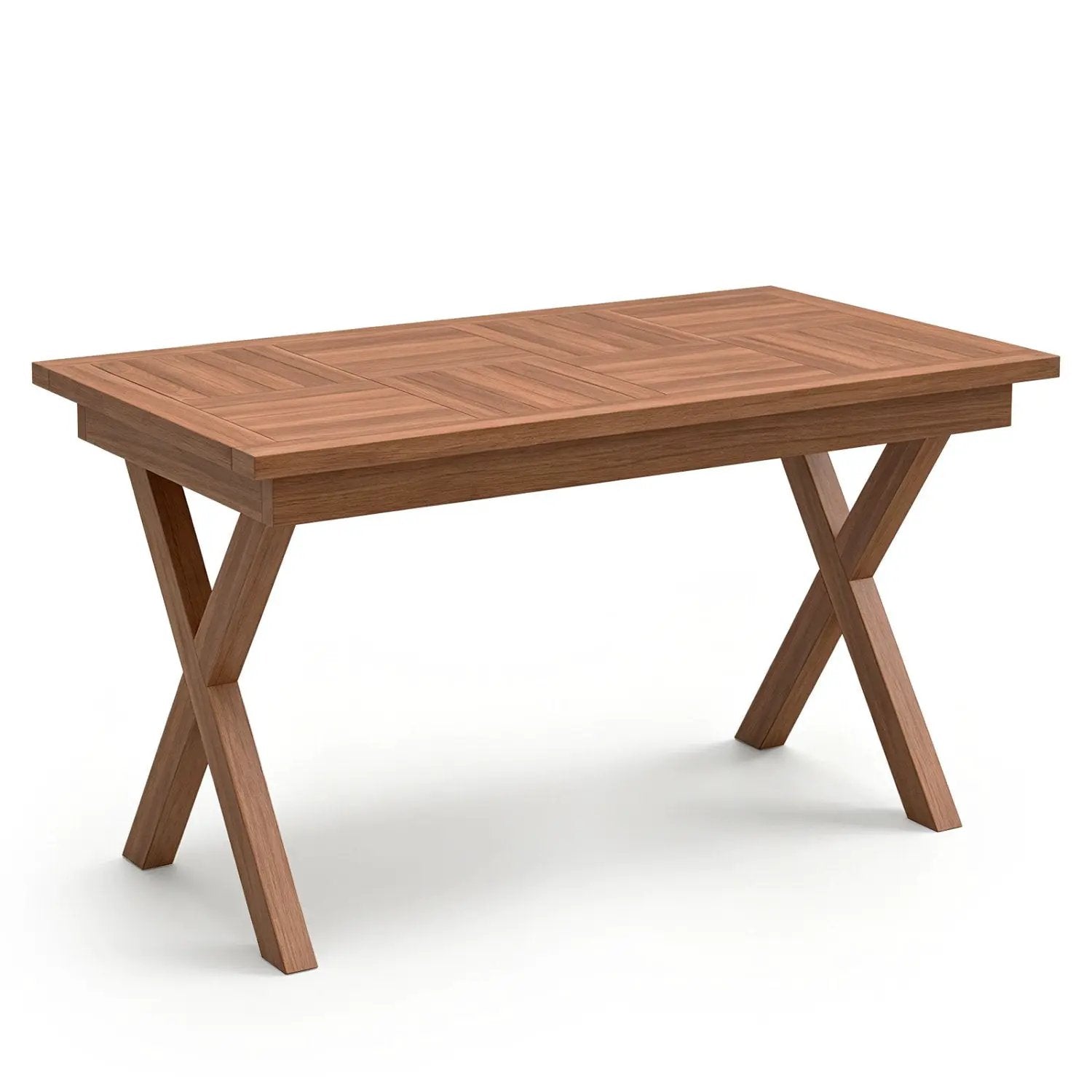 Teak Wood Outdoor Coffee Table 31.5" with Slatted Top by DirectDeals